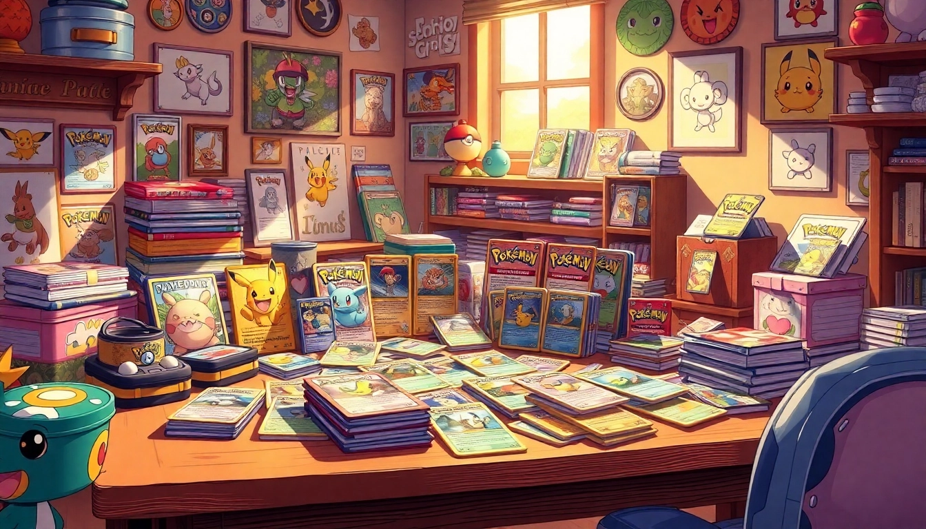 Explore a colorful collection of Pokemon cards in India beautifully displayed on a wooden table, showcasing their collectible appeal.